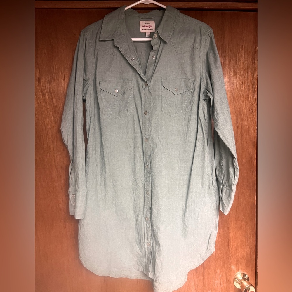 Dusty mint green, tshirt dress